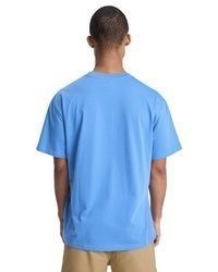 hellblaues T-Shirt mit einem Rundhalsausschnitt von Quiksilver