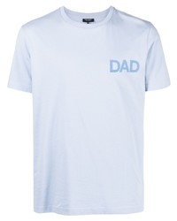 hellblaues T-Shirt mit einem Rundhalsausschnitt von Ron Dorff