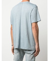 hellblaues T-Shirt mit einem Rundhalsausschnitt von rag & bone