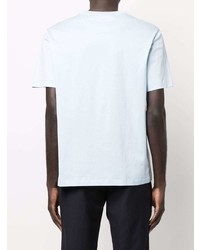 hellblaues T-Shirt mit einem Rundhalsausschnitt von Brioni