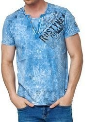 hellblaues T-Shirt mit einem Rundhalsausschnitt von RUSTY NEAL