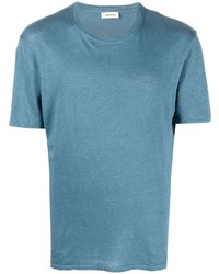 hellblaues T-Shirt mit einem Rundhalsausschnitt von Sandro