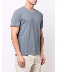 hellblaues T-Shirt mit einem Rundhalsausschnitt von James Perse