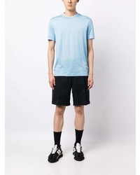 hellblaues T-Shirt mit einem Rundhalsausschnitt von Emporio Armani