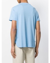 hellblaues T-Shirt mit einem Rundhalsausschnitt von Barena