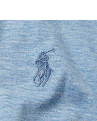 hellblaues T-Shirt mit einem Rundhalsausschnitt von Polo Ralph Lauren