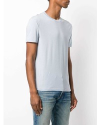 hellblaues T-Shirt mit einem Rundhalsausschnitt von Tom Ford