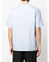 hellblaues T-Shirt mit einem Rundhalsausschnitt von Feng Chen Wang