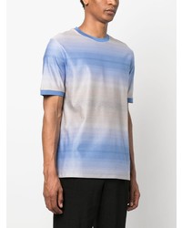 hellblaues T-Shirt mit einem Rundhalsausschnitt von Paul Smith