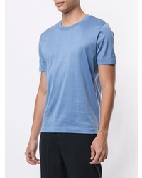 hellblaues T-Shirt mit einem Rundhalsausschnitt von D'urban