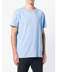 hellblaues T-Shirt mit einem Rundhalsausschnitt von CK Calvin Klein