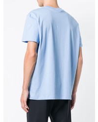 hellblaues T-Shirt mit einem Rundhalsausschnitt von CK Calvin Klein