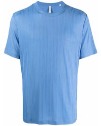 hellblaues T-Shirt mit einem Rundhalsausschnitt von Sunflower