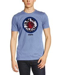 hellblaues T-Shirt mit einem Rundhalsausschnitt