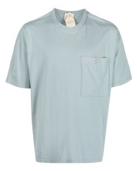 hellblaues T-Shirt mit einem Rundhalsausschnitt von Ten C