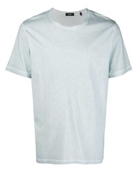 hellblaues T-Shirt mit einem Rundhalsausschnitt von Theory