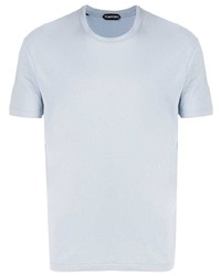 hellblaues T-Shirt mit einem Rundhalsausschnitt von Tom Ford