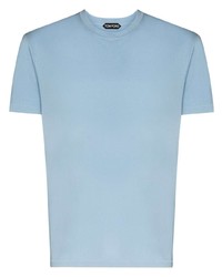 hellblaues T-Shirt mit einem Rundhalsausschnitt von Tom Ford