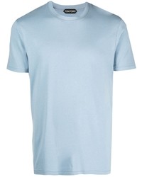 hellblaues T-Shirt mit einem Rundhalsausschnitt von Tom Ford