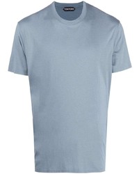 hellblaues T-Shirt mit einem Rundhalsausschnitt von Tom Ford