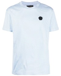 hellblaues T-Shirt mit einem Rundhalsausschnitt von Viktor & Rolf