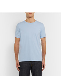 hellblaues T-Shirt mit einem Rundhalsausschnitt von Club Monaco