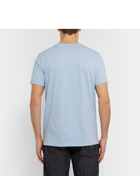 hellblaues T-Shirt mit einem Rundhalsausschnitt von Club Monaco