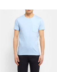 hellblaues T-Shirt mit einem Rundhalsausschnitt von Club Monaco