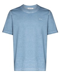 hellblaues T-Shirt mit einem Rundhalsausschnitt von Wood Wood