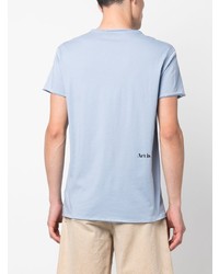 hellblaues T-Shirt mit einem V-Ausschnitt von Zadig & Voltaire