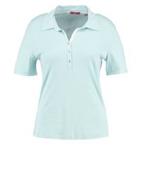 hellblaues T-shirt mit einer Knopfleiste von s.Oliver