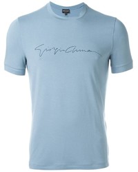 hellblaues T-shirt von Giorgio Armani