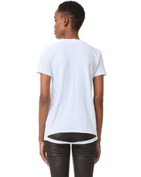 hellblaues T-shirt von Helmut Lang