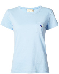 hellblaues T-shirt von MAISON KITSUNE