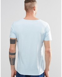 hellblaues T-shirt von Nudie Jeans