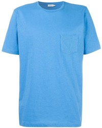 hellblaues T-shirt von Sunspel