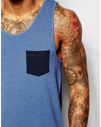 hellblaues Trägershirt von Asos