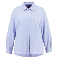 hellblaues vertikal gestreiftes Businesshemd von ADIA