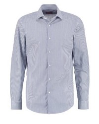 hellblaues vertikal gestreiftes Businesshemd von Hugo Boss