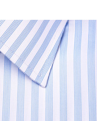 hellblaues vertikal gestreiftes Businesshemd von Tom Ford