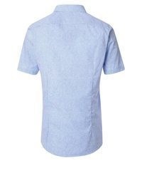 hellblaues vertikal gestreiftes Kurzarmhemd von Venti