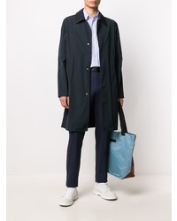 hellblaues vertikal gestreiftes Langarmhemd von Paul Smith