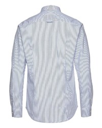 hellblaues vertikal gestreiftes Langarmhemd von Tom Tailor