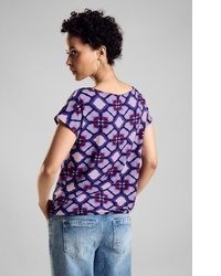 hellviolette bedruckte Bluse von STREET ONE