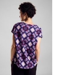 hellviolette bedruckte Bluse von STREET ONE