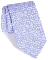 hellviolette bedruckte Krawatte