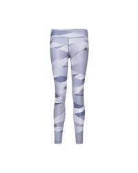 hellviolette bedruckte Leggings von adidas