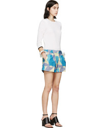 hellviolette bedruckte Shorts