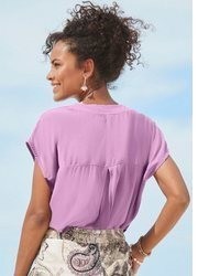 hellviolette Bluse von Lascana