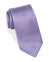 hellviolette gepunktete Krawatte